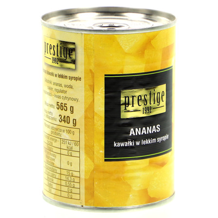 PRESTIGE ANANAS KAWAŁKI W LEKKIM SYROPIE 565G (11)