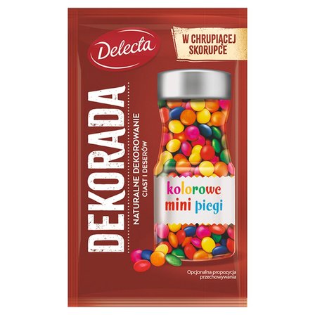 Delecta Dekorada Kolorowe mini piegi 35 g (1)