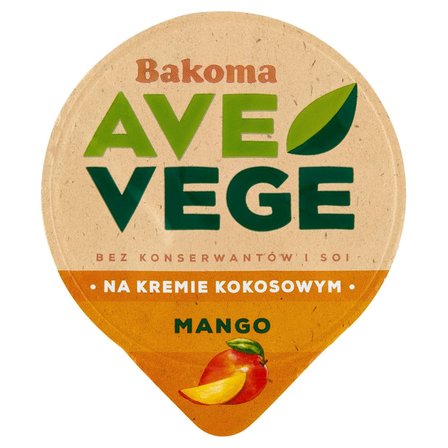 Bakoma Ave Vege Deser na kremie kokosowym z mango 150 g (1)