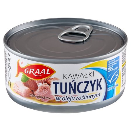 Graal Tuńczyk kawałki w oleju roślinnym 170 g (2)