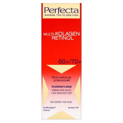 Perfecta Multi-Kolagen Retinol 60+/70+ Rozświetlenie Krem pod oczy i na okolice ust 15 ml (1)