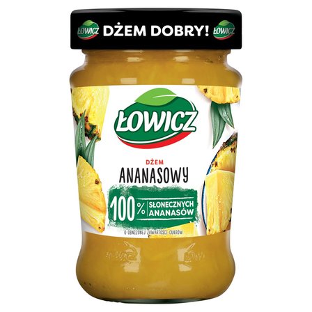 Łowicz Dżem ananasowy o obniżonej zawartości cukrów 280 g (1)