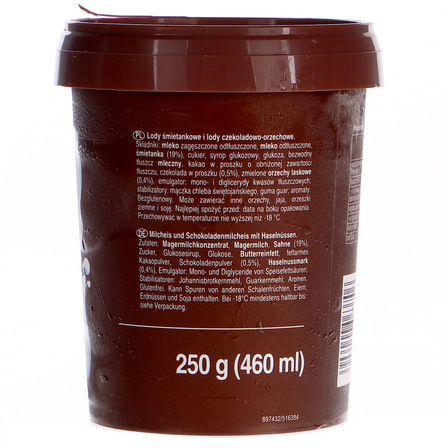 Zott Monte Lody śmietankowe i lody czekoladowo-orzechowe 460 ml (2)
