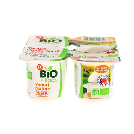 Wiodąca marka Jogurt słodzony cukrem trzcinowym bio 4x125g (2)