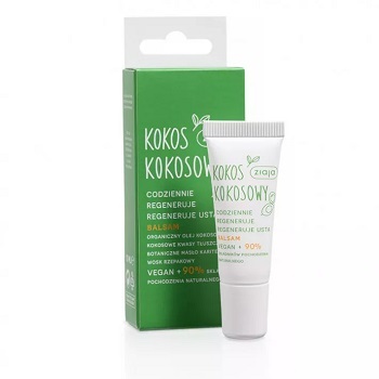 ZIAJA KOKOS KOKOSOWY Balsam do ust REGENERUJĄCY, 10 ml (1)