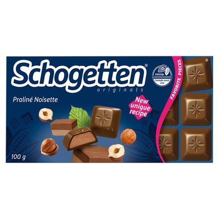 Schogetten Czekolada mleczna z nadzieniem nugatowym 100 g (1)