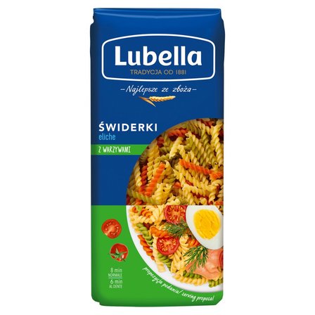 Lubella Makaron świderki z warzywami 400 g (1)