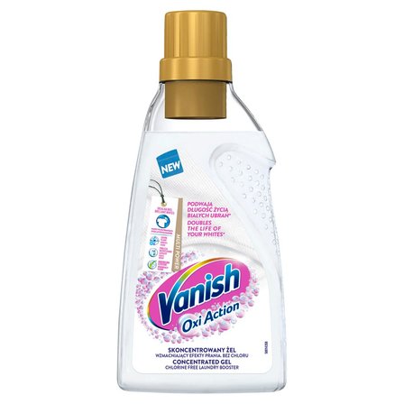 Vanish Oxi Action Odplamiacz do tkanin w żelu 750 ml (1)