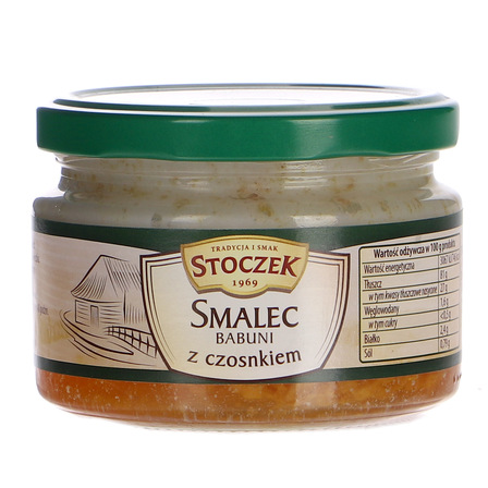 Stoczek smalec babuni z czosnkiem 210g (1)