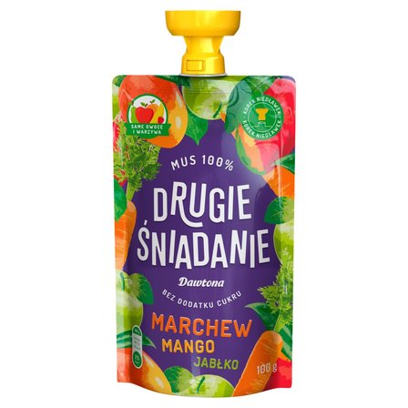 Drugie śniadanie Mus 100% marchew mango jabłko 100 g (1)