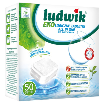 Ludwik All in one Ekologiczne tabletki do zmywarek 900 g (50 sztuk) (1)