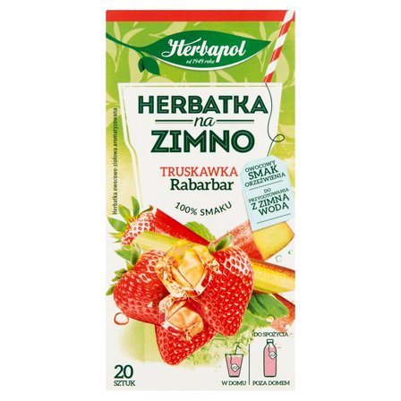 Herbapol Herbatka na zimno truskawka rabarbar 36 g (20 x 1,8 g) (1)