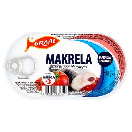 GRAAL Makrela w sosie pomidorowym 170 g (1)