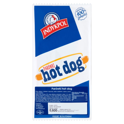 Indykpol Parówki hot-dog 600 g (1)