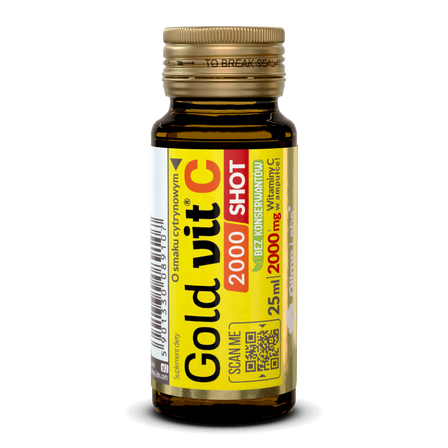 OLIMP Gold Vit C 2000 Shot Ampułka Szklana 25ml (1)