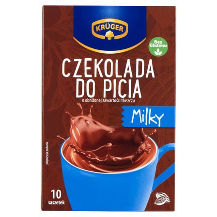 Krüger Milky Czekolada do picia o obniżonej zawartości tłuszczu 250 g (10 x 25 g) (1)