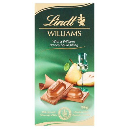 Lindt Czekolada mleczna z płynnym nadzieniem z Williams Brandy 100 g (1)