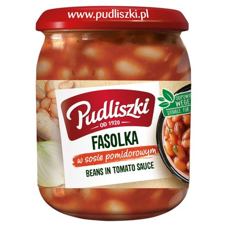 Pudliszki Fasolka w sosie pomidorowym 500 g (1)