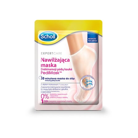 Scholl PediMask Nawilżająca maska z olejkiem kokosowym 1 para (1)