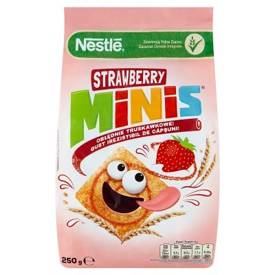 Nestlé Strawberry Minis Płatki śniadaniowe 250 g (1)