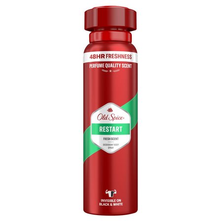 Old Spice Restart Dezodorant W Sprayu Dla Mężczyzn,150ml, 48 Godzin Świeżości, 0%Aluminium (1)