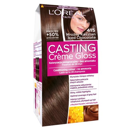 L'Oreal Paris Casting Creme Gloss Farba do włosów 415 mroźny kasztan (1)
