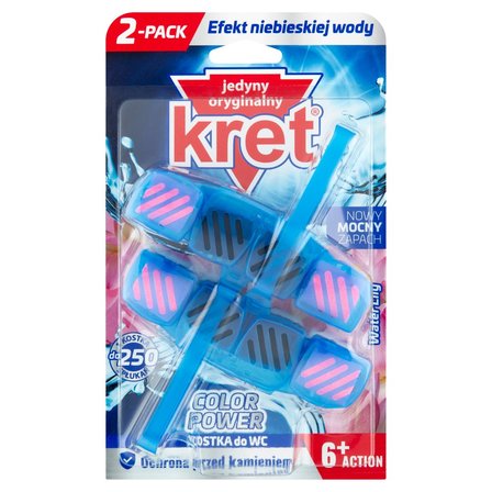 Kret Color Power Water Lily Kostka do WC 2 x 40 g (1)