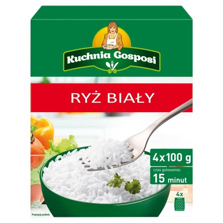 Kuchnia Gosposi Ryż biały 400 g (4 torebki) (1)