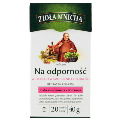 Zioła Mnicha Herbatka ziołowa na odporność  40 g (20 x 2 g) (1)