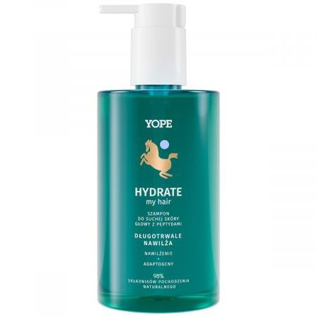 Yope my hair Hydrate Szampon do suchej skóry głowy z peptydami, 300 ml (1)