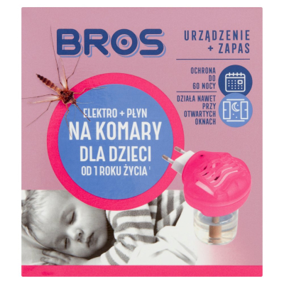 Bros Elektro + płyn na komary dla dzieci od 1 roku życia 40 ml (1)