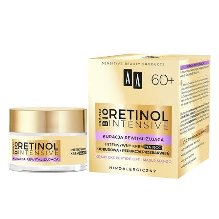 AA Retinol Intensive 60+ intensywny krem na noc odbudowa+redukcja przebarwień 50 ml (3)