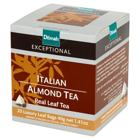 Dilmah Exceptional Czarna cejlońska herbata z dodatkiem aromatu włoskich migdałów 40 g (20 torebek) (2)