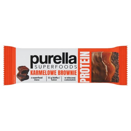 Purella Superfoods Protein Baton białkowy karmelowe brownie 45 g (1)