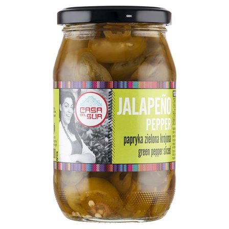 Casa de Mexico Papryka zielona Jalapeño krojona 340 g (1)