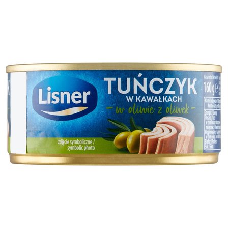 Lisner Tuńczyk w kawałkach w oliwie z oliwek 160 g (1)
