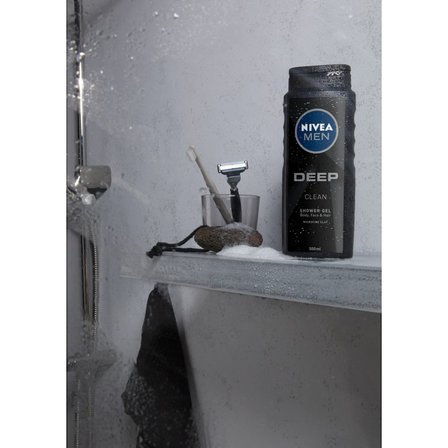 Nivea MEN Deep Clean ŻEL POD Prysznic DO Ciała, Twarzy I Włosów 500 ml (2)