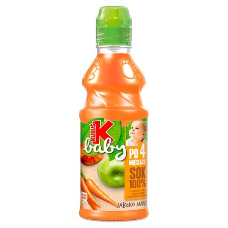 Kubuś Baby Sok 100% po 4 miesiącu jabłko marchew 300 ml (1)