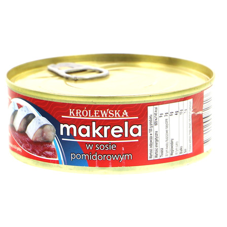 PETROPAT KRÓLEWSKA MAKRELA W SOSIE POMIDOROWYM 230G (5)