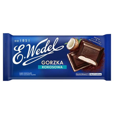 E. Wedel Czekolada gorzka kokosowa 100 g (1)