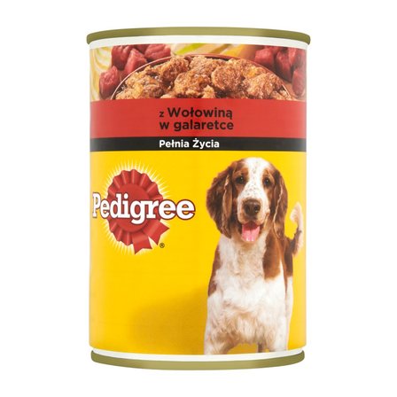 Pedigree z wołowiną w galaretce Karma pełnoporcjowa 400 g (1)