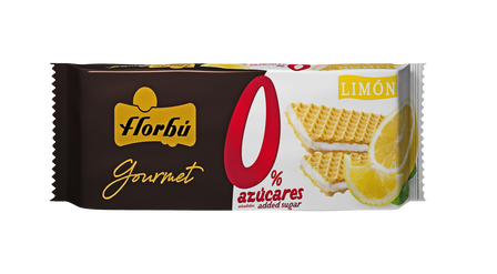 FLORBÚ WAFELKI BEZ CUKRU Z KREMEM CYTRYNOWYM Z KSYLITOLEM 160G (1)