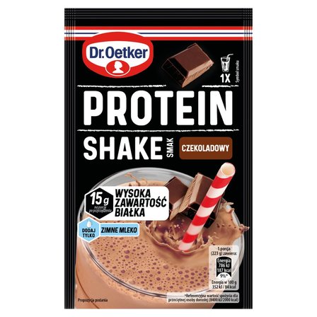 Dr. Oetker Protein Shake Mieszanka w proszku smak czekoladowy 23 g (1)