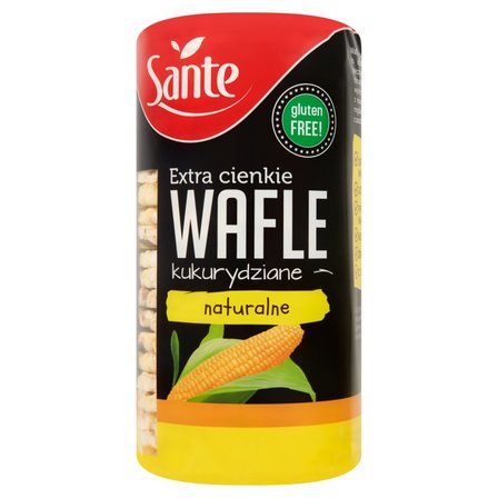 Sante Extra cienkie wafle kukurydziane naturalne 120 g (1)