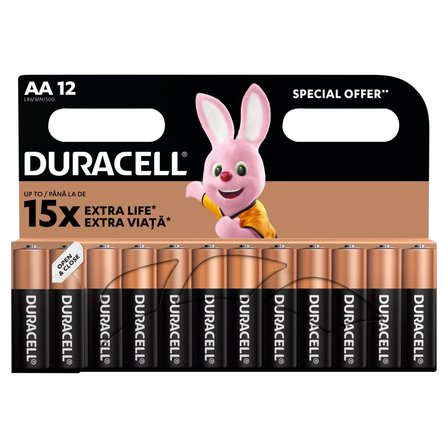 Duracell AA LR6/MN1500 1,5 V/B Baterie alkaliczne 12 sztuk (1)