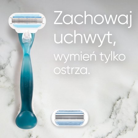 Gillette Venus Smooth Maszynka do golenia dla kobiet + 4 Ostrza Wymienne (6)