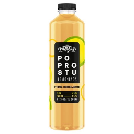 Tymbark Po prostu Lemoniada cytryna limonka jabłko 1,25 l (1)