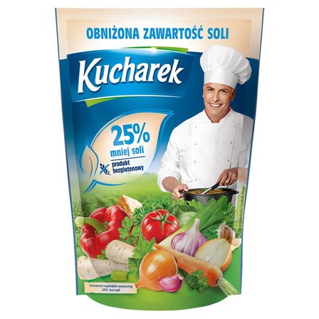 Kucharek Przyprawa do potraw z obniżoną zawartością soli 150 g (1)