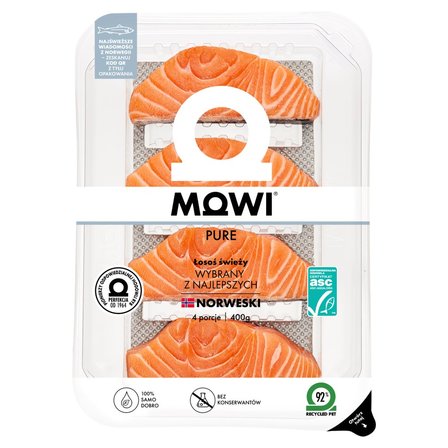 Mowi Pure Łosoś świeży 400 g (1)