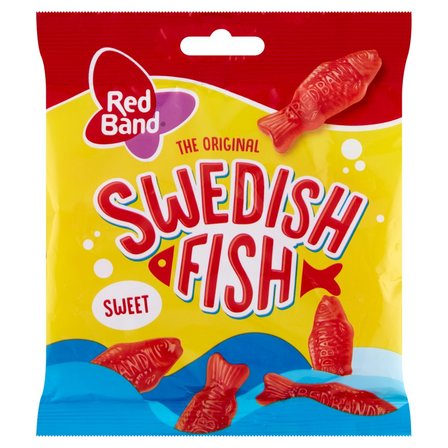 Red Band Swedish Fish Żelki o smaku malinowym 100 g (1)